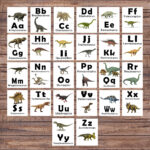 Dinosaur Abc Printable Flash Cards, Learning Toys, Dinosaurs Throughout Printable Dinosaur Alphabet Flash Cards
