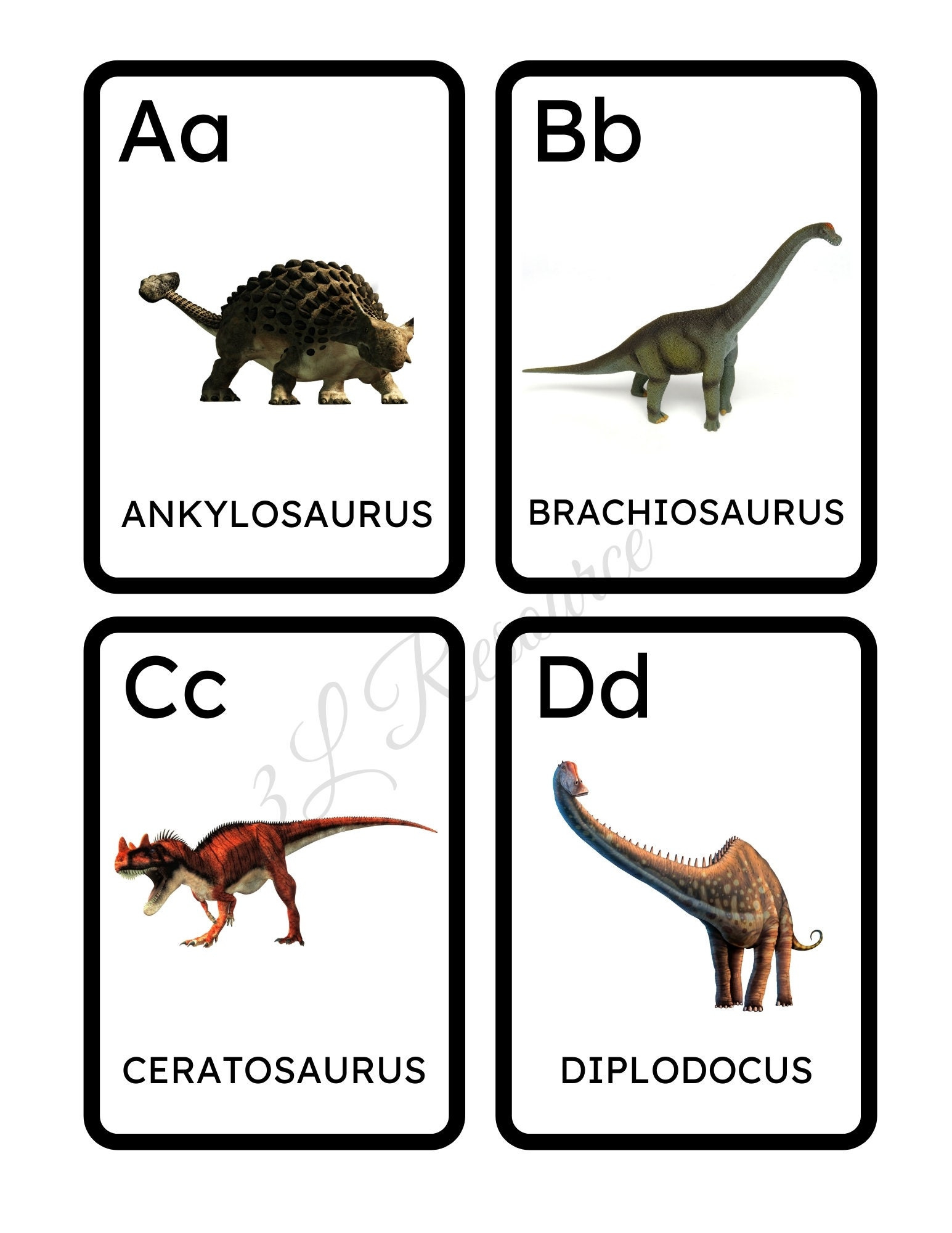 Dinosaur Alphabet Flash Cards Homeschool Printables Preschool with Printable Dinosaur Alphabet Flash Cards