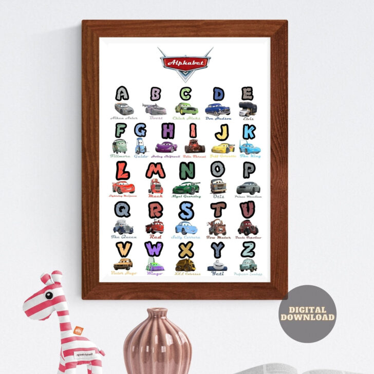 Printable Alphabet Lightning Mcqueen Letters