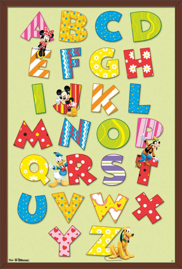 Mickey Mouse Alphabet Printable
