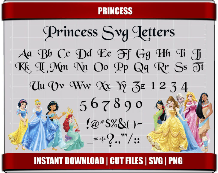 Disney Alphabet Letters Printable