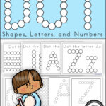 Do A Dot Printable Alphabet, Numbers, Lines And Shapes For Do A Dot Printable Alphabet