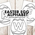 Easter Egg Alphabet   Easter Template With Regard To Easter Egg Alphabet Printable