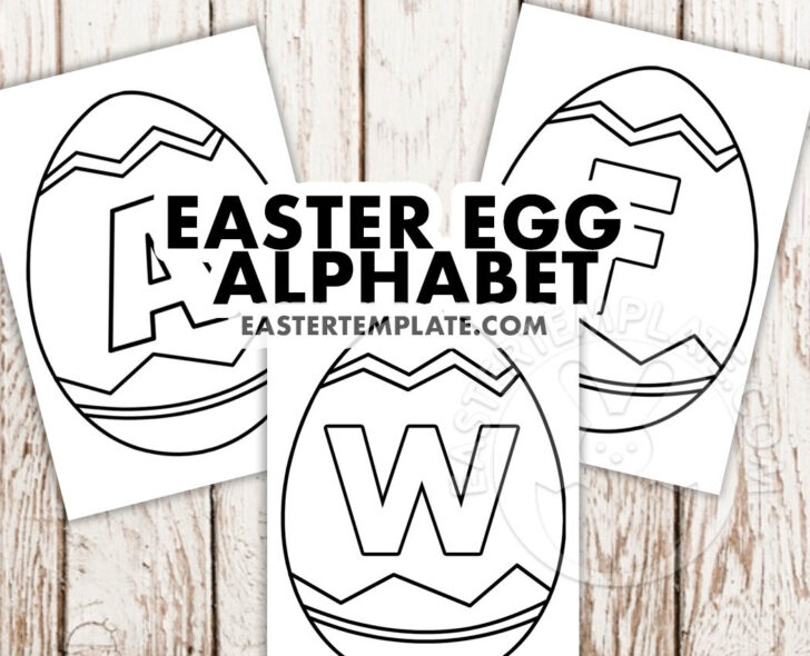 Easter Egg Alphabet Printable