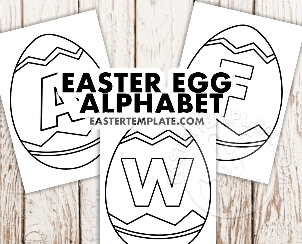 Easter Egg Alphabet - Easter Template with regard to Easter Egg Alphabet Printable