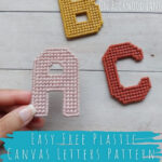 Easy Plastic Canvas Alphabet – Free Pattern Regarding Free Printable Plastic Canvas Alphabet Patterns