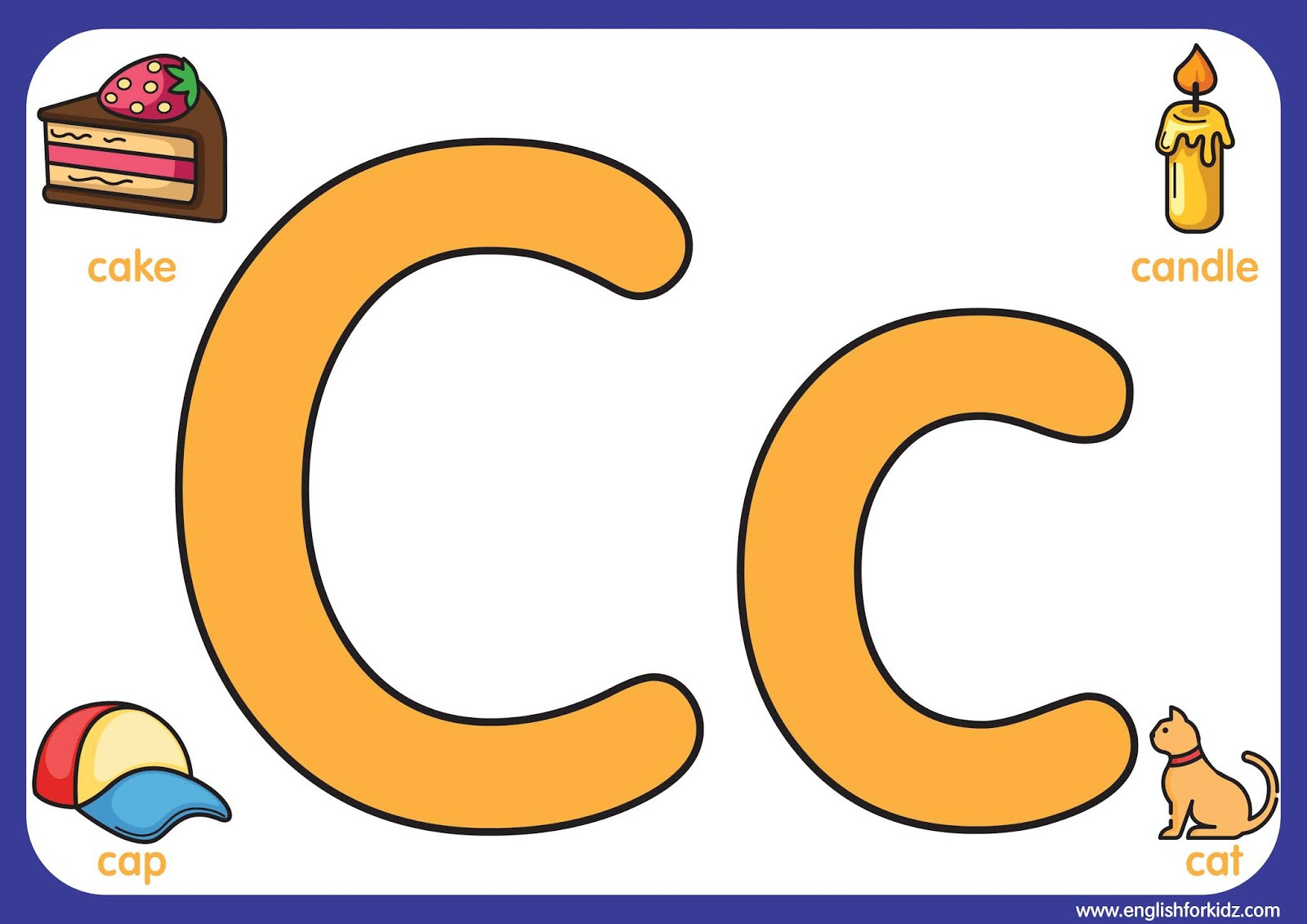 English For Kids Stepstep: Letter C Worksheets, Flash Cards intended for Printable Alphabet Letters C