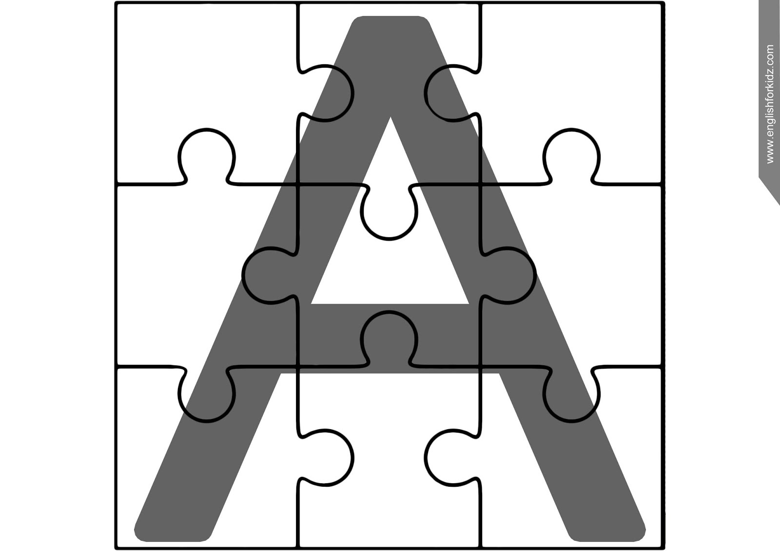 English For Kids Stepstep: Printable Abc Puzzles in Alphabet Puzzle Printable Free