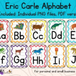 Eric Carle Abcs Alphabet Rainbow Bulletin Board Digital Download Within Eric Carle Alphabet Printable