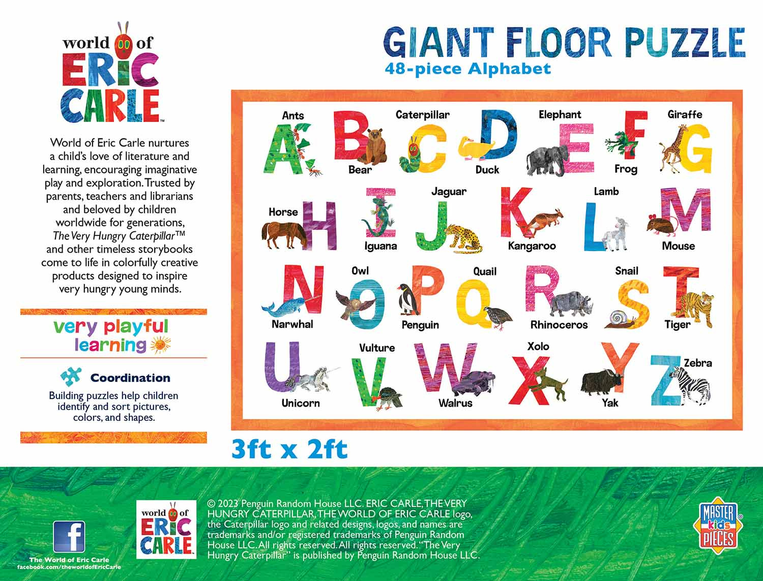 Eric Carle - Alphabet , 48 Pieces, Masterpieces | Puzzle Warehouse with Eric Carle Alphabet Printable