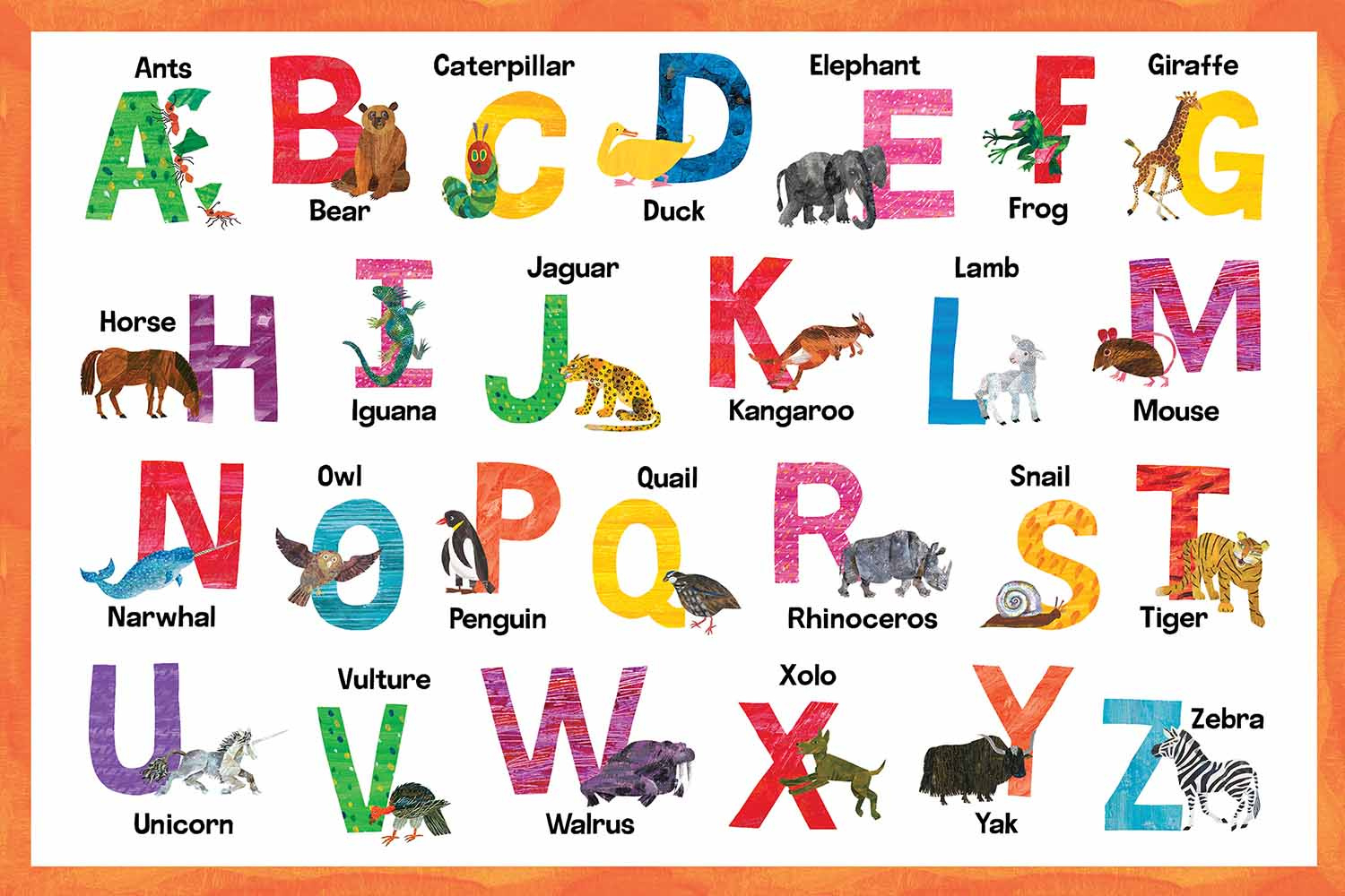 Eric Carle - Alphabet throughout Eric Carle Alphabet Printable