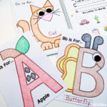 Exciting Interactive Alphabet Notebook: Practicing Uppercase In Interactive Alphabet Notebook Printable