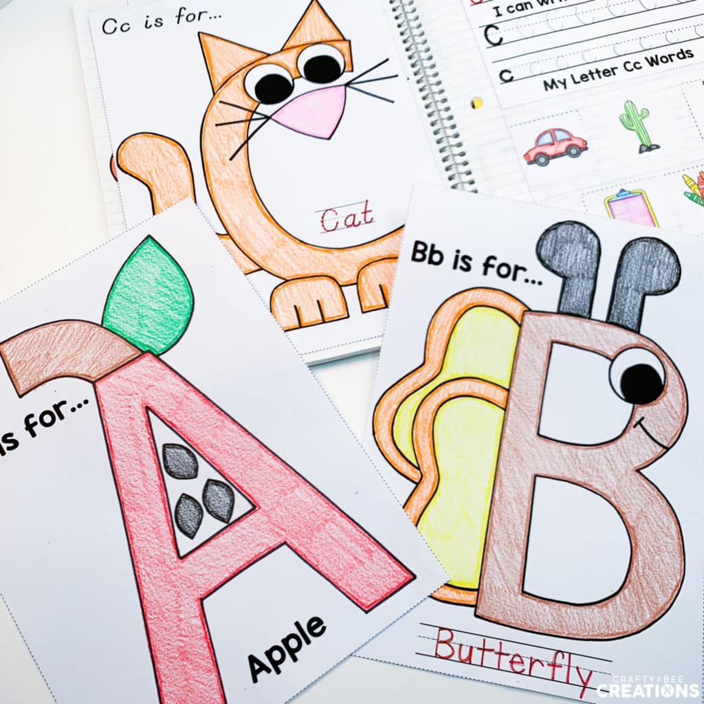 Exciting Interactive Alphabet Notebook: Practicing Uppercase in Interactive Alphabet Notebook Printable