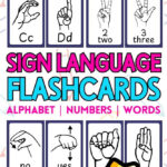 👋 Sign Language Flashcards (Free Printables) Inside Free Printable Sign Language Alphabet Flash Cards