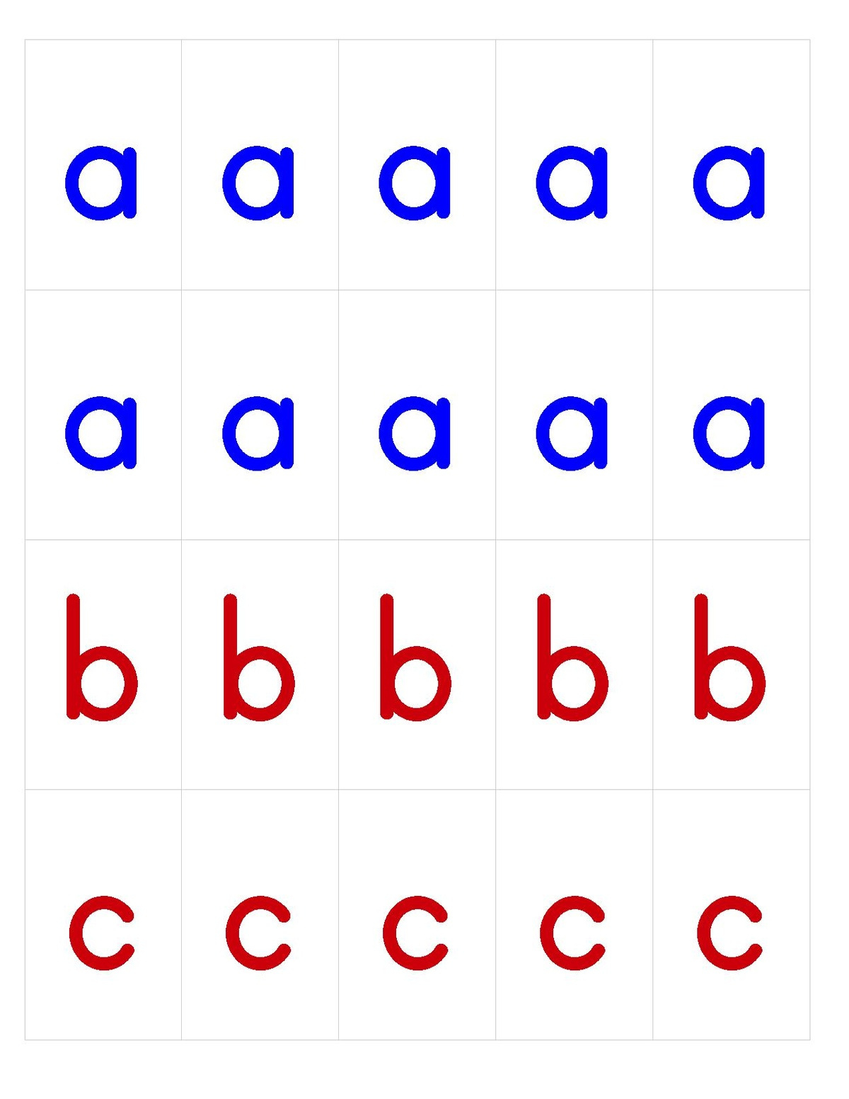 File:movable Alphabet - Print.pdf - Montessori Album with regard to Printable Montessori Alphabet Cards