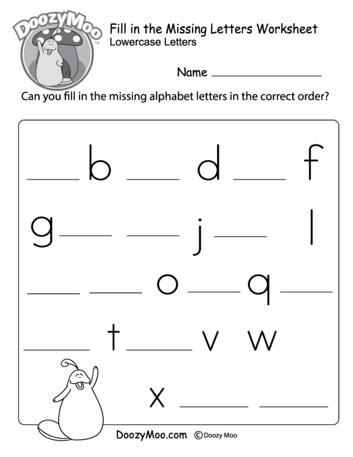 Free Printable English Alphabet Worksheets