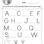 Find The Missing Uppercase Letters Worksheet (Free Printable) In Upper Case Alphabet Printable