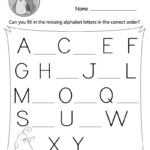 Find The Missing Uppercase Letters Worksheet (Free Printable) Throughout Printable Upper Case Alphabet Worksheets