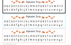 Fish Alphabet Strip – Printable Teaching Resources – Print Play Learn intended for Free Printable Alphabet Strips For Desks