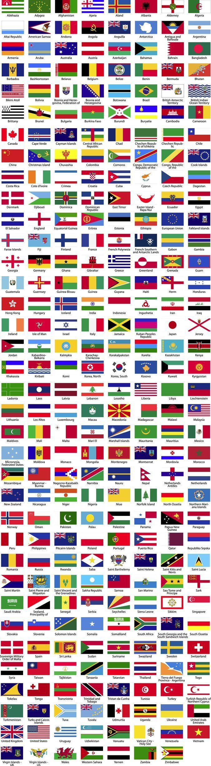 Flags Of The World Sorted Alphabetically Free Vector Download throughout Flags of the World with Names Alphabetically Printable