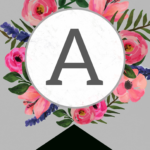 Floral Alphabet Banner Letters Free Printable   Paper Trail Design Regarding Individual Printable Alphabet Letters With Design