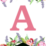Floral Free Printable Alphabet Letters Banner   Paper Trail Design For Free Printable Floral Alphabet Letters