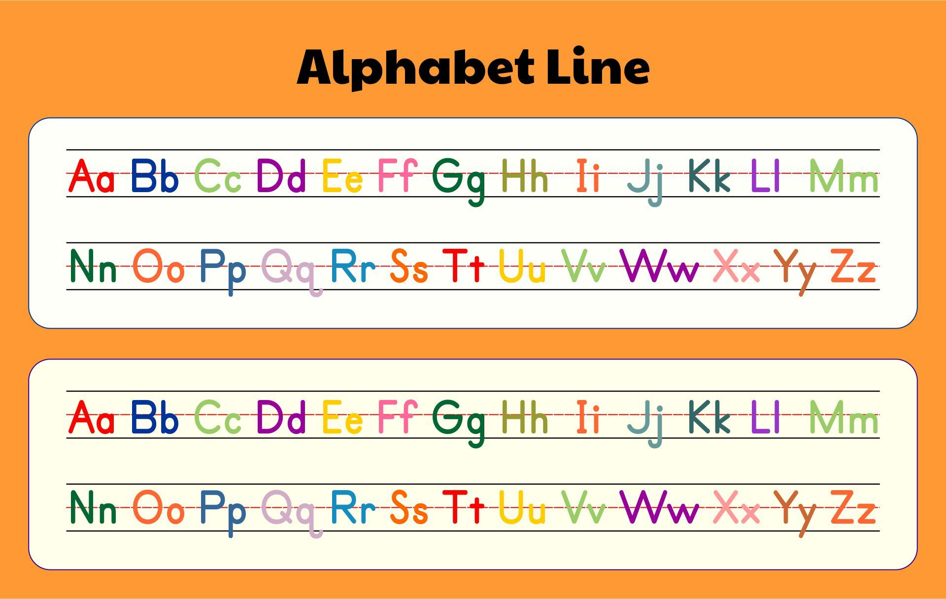 Free Alphabet Desk Chart Line Printable regarding Free Printable Alphabet Line For Desk