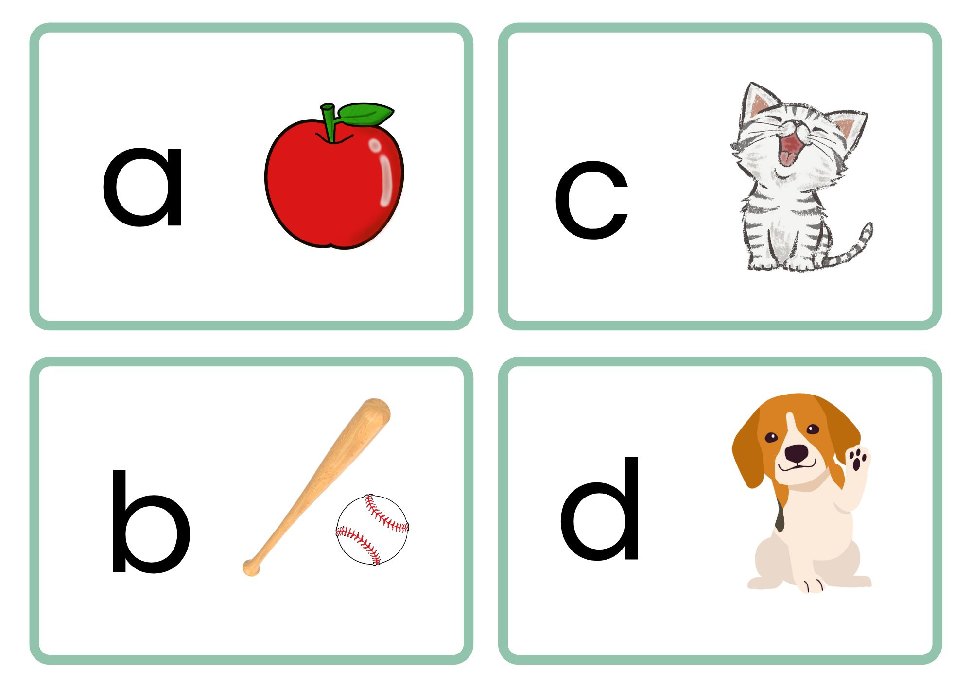 Free Alphabet Flashcards Printable - Abc Names And Sounds throughout Alphabet Phonics Flash Cards Printable