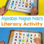 Free Alphabet Magnet Match   The Kindergarten Connection Throughout Alphabet Magnet Match Printable