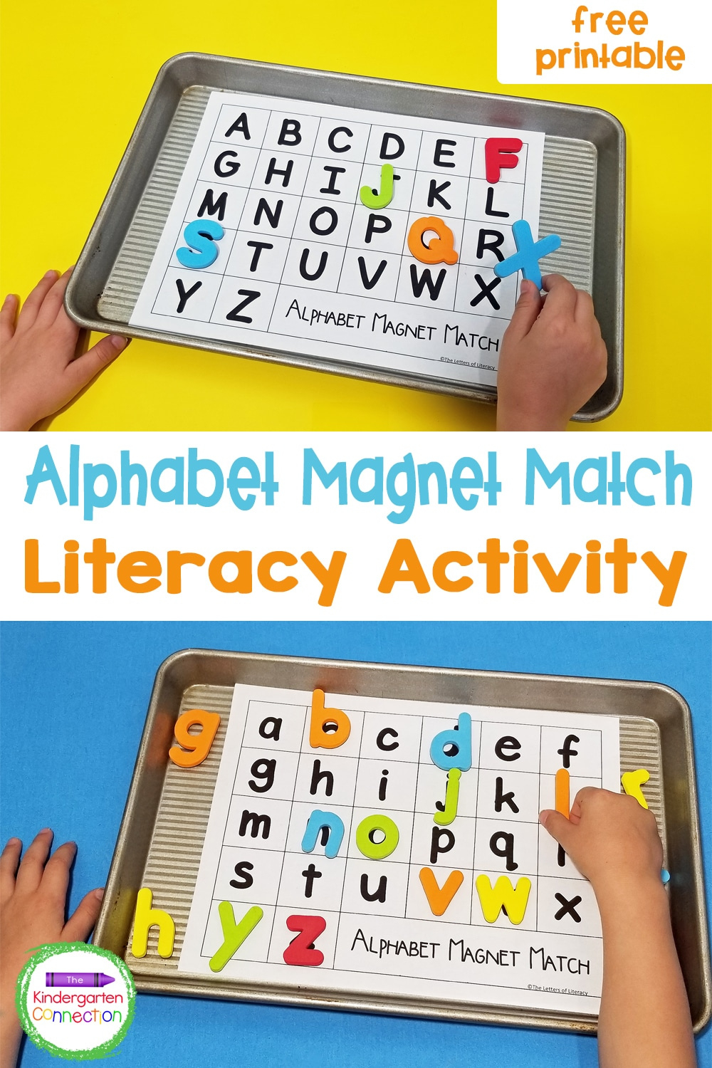 Free Alphabet Magnet Match - The Kindergarten Connection throughout Alphabet Magnet Match Printable