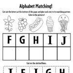 Free Alphabet Matching A Z Worksheets For Preschool ⋆ The Within Cut And Paste Alphabet Match Free Printable