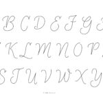Free Alphabet Pattern For Monogram Embroidery Pertaining To Free Printable Alphabet Letters For Embroidery