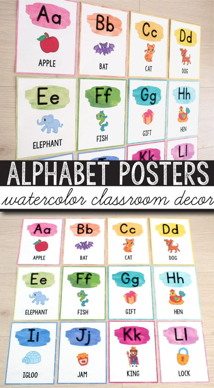 Alphabet For Classroom Printable