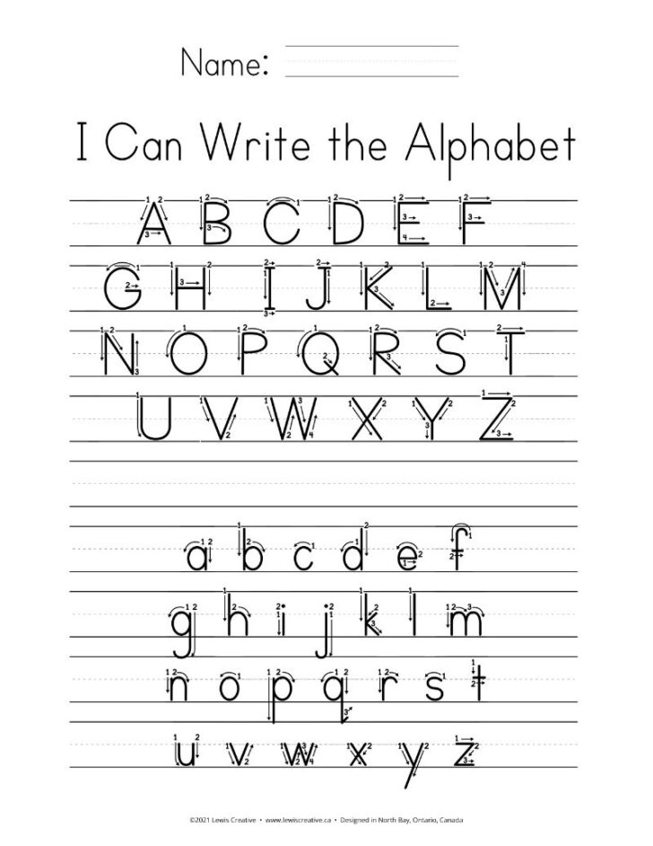 Alphabet Tracing Free Printable