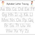 Free Alphabet Tracing Worksheets 17E For Free Printable Tracing Alphabet Letters