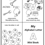 Free Alphabet Uppercase Letter A Mini Book/Foldable Mini Book/Free Inside Alphabet Mini Book Free Printable