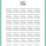 Free And Customizable Cursive Templates For Cursive Writing Printable Alphabet