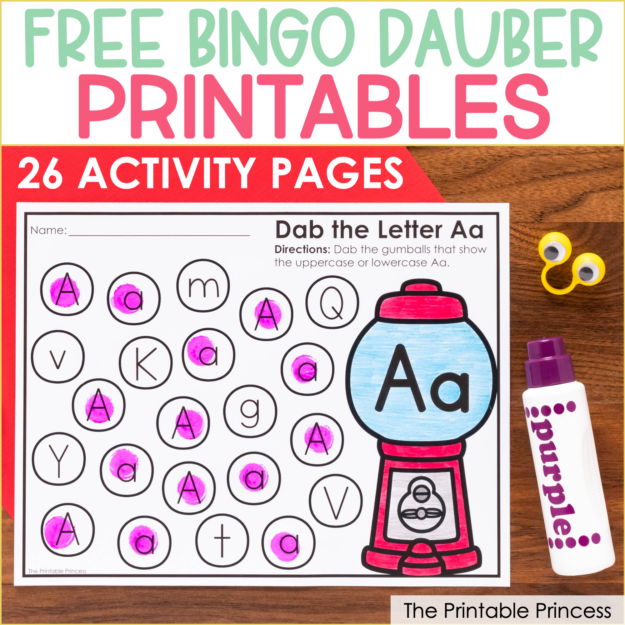 Free Bingo Dauber Printables regarding Alphabet Dauber Printable Free
