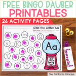 Free Bingo Dauber Printables With Regard To Bingo Dauber Alphabet Printable