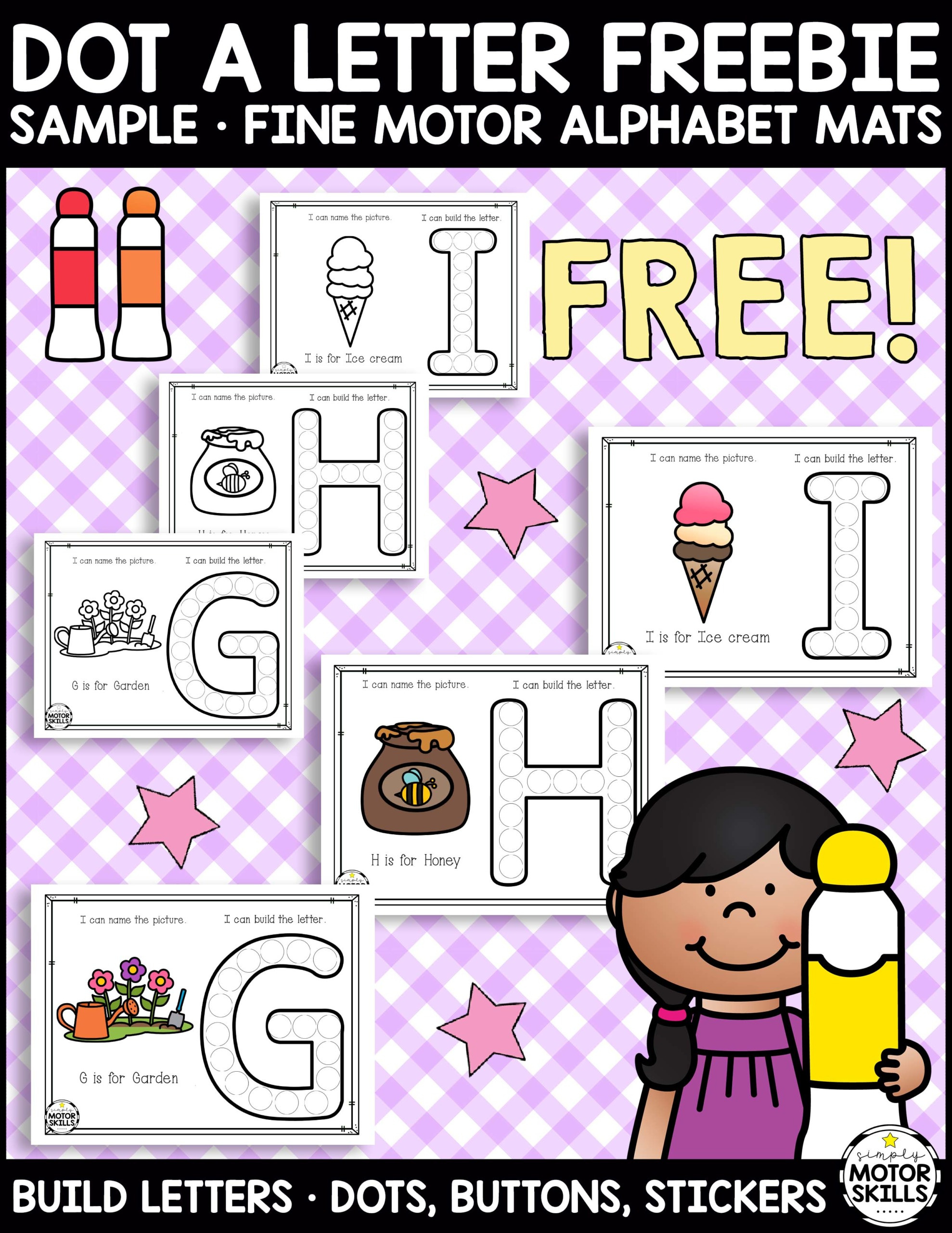 Free Bingo Daubers Printables - Your Therapy Source inside Alphabet Dauber Printable Free