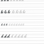 Free Brush Lettering Practice Sheets: Lowercase Alphabet   With Free Printable Hand Lettering Alphabet