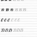 Free Brush Lettering Practice Sheets: Uppercase Alphabet   Amy Intended For Printable Brush Lettering Alphabet