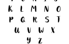 Free Calligraphy Letters Printable: Modern Capital Letters Set for Printable Alphabet Letters Aesthetic