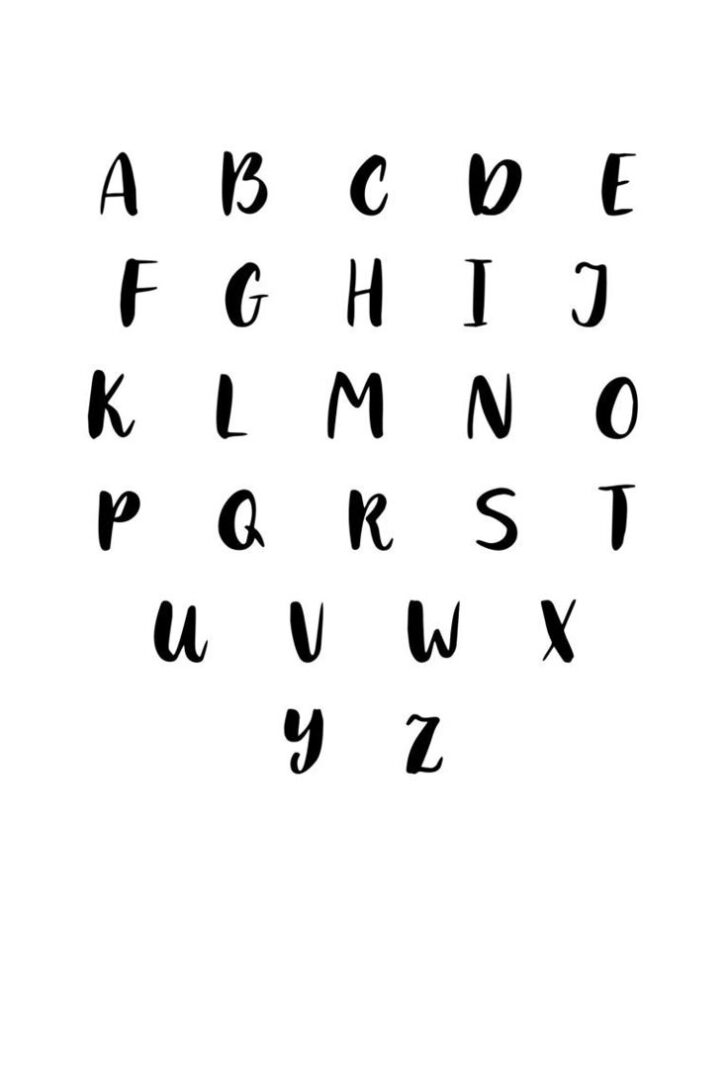 Printable Calligraphy Alphabet Letters