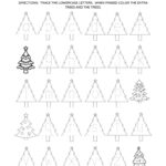 Free Christmas Alphabet Printable Worksheets For Preschool In Free Printable Christmas Alphabet Worksheets