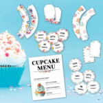 Free Cupcake Topper Printables (Gift Tags, Wrappers, Etc)   Kim Schob Pertaining To Free Printable Alphabet Cupcake Toppers