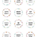 Free Cupcake Topper Printables (Gift Tags, Wrappers, Etc)   Kim Schob Regarding Free Printable Alphabet Cupcake Toppers