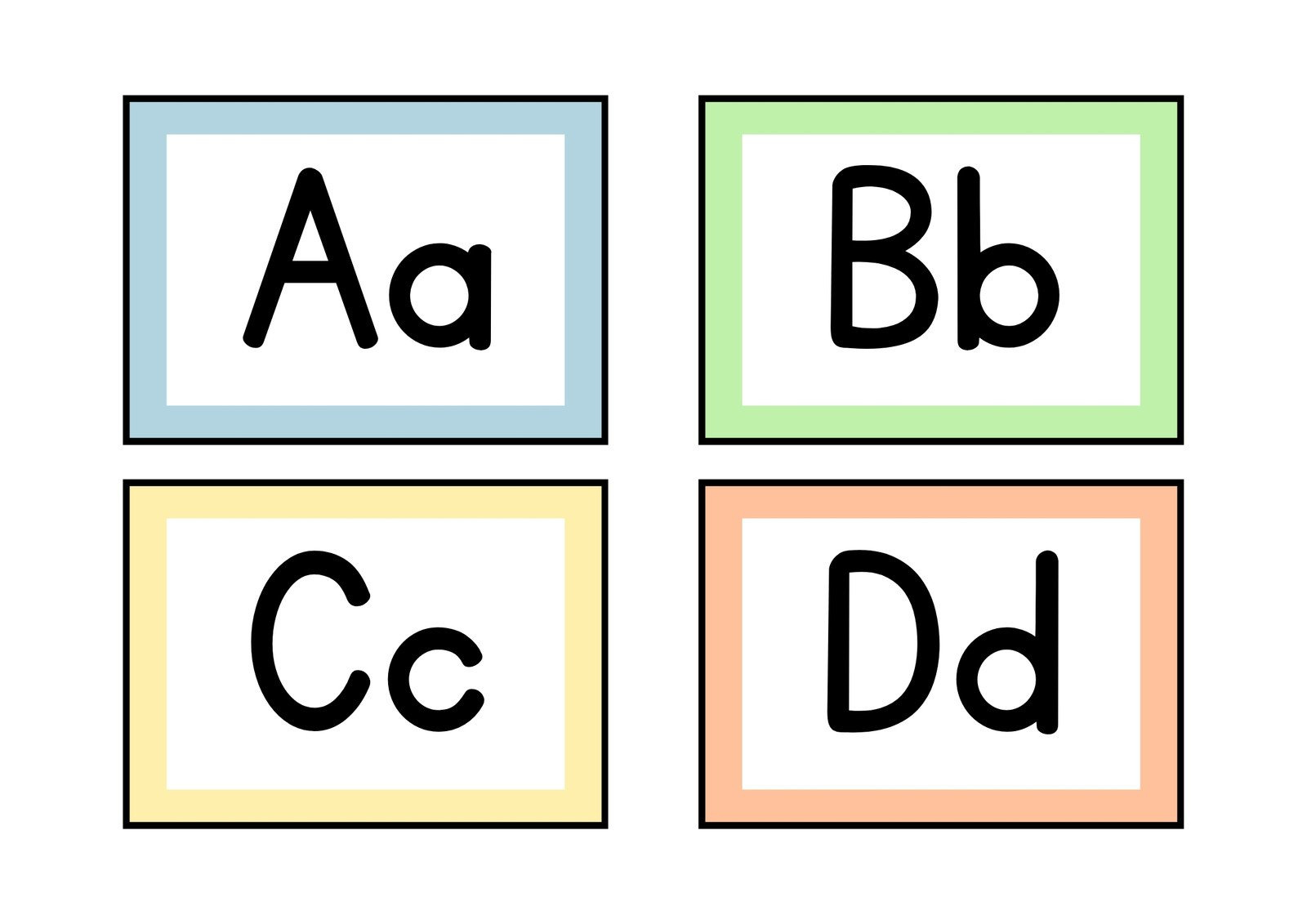 Free Customizable Alphabet Flashcard Templates | Canva for Alphabet For Wall Printable