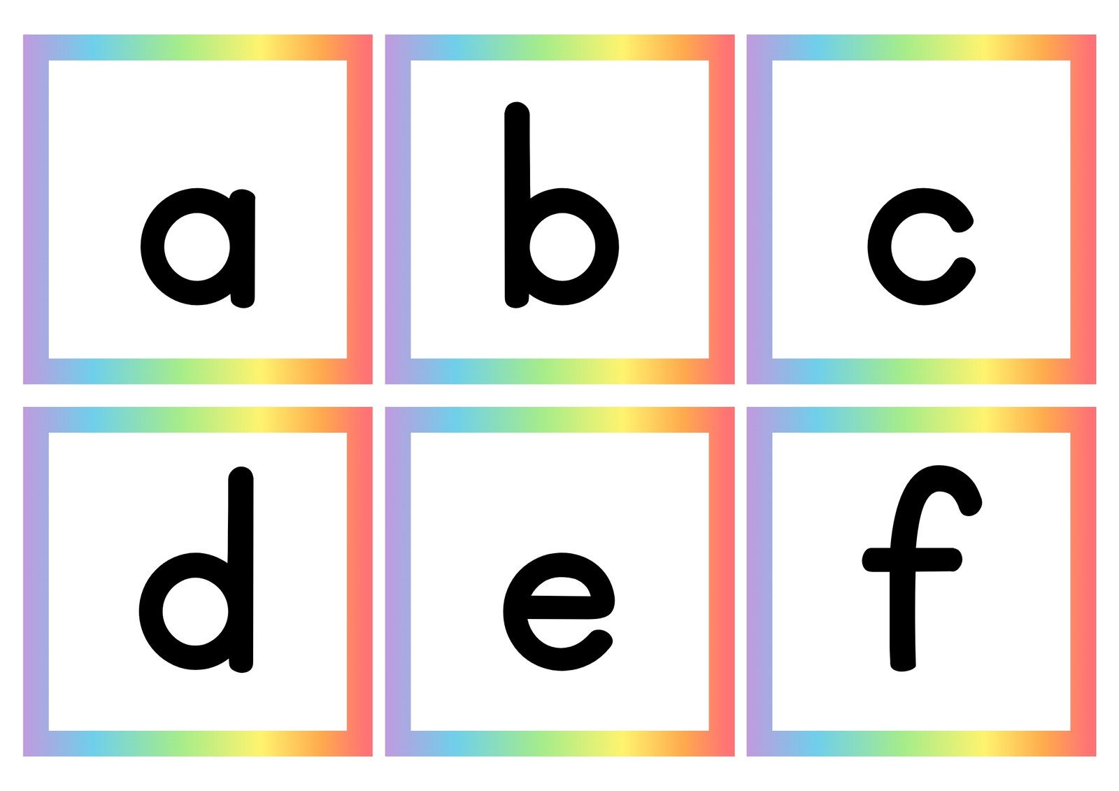 Free Customizable Alphabet Flashcard Templates | Canva for Printable Lower Case Alphabet Cards