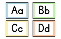 Free Customizable Alphabet Flashcard Templates | Canva intended for ABC Alphabet Letters Printable